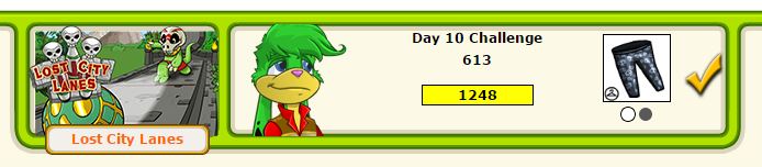 Neopets Daily Dare Lost City Lanes.JPG